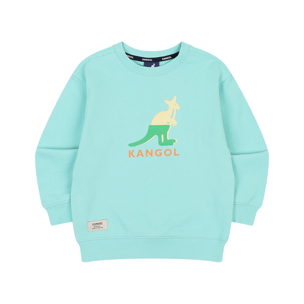 캉골키즈(KANGOL KIDS) 빅 로고 포인트 스웻셔츠 RA 0006 민트
