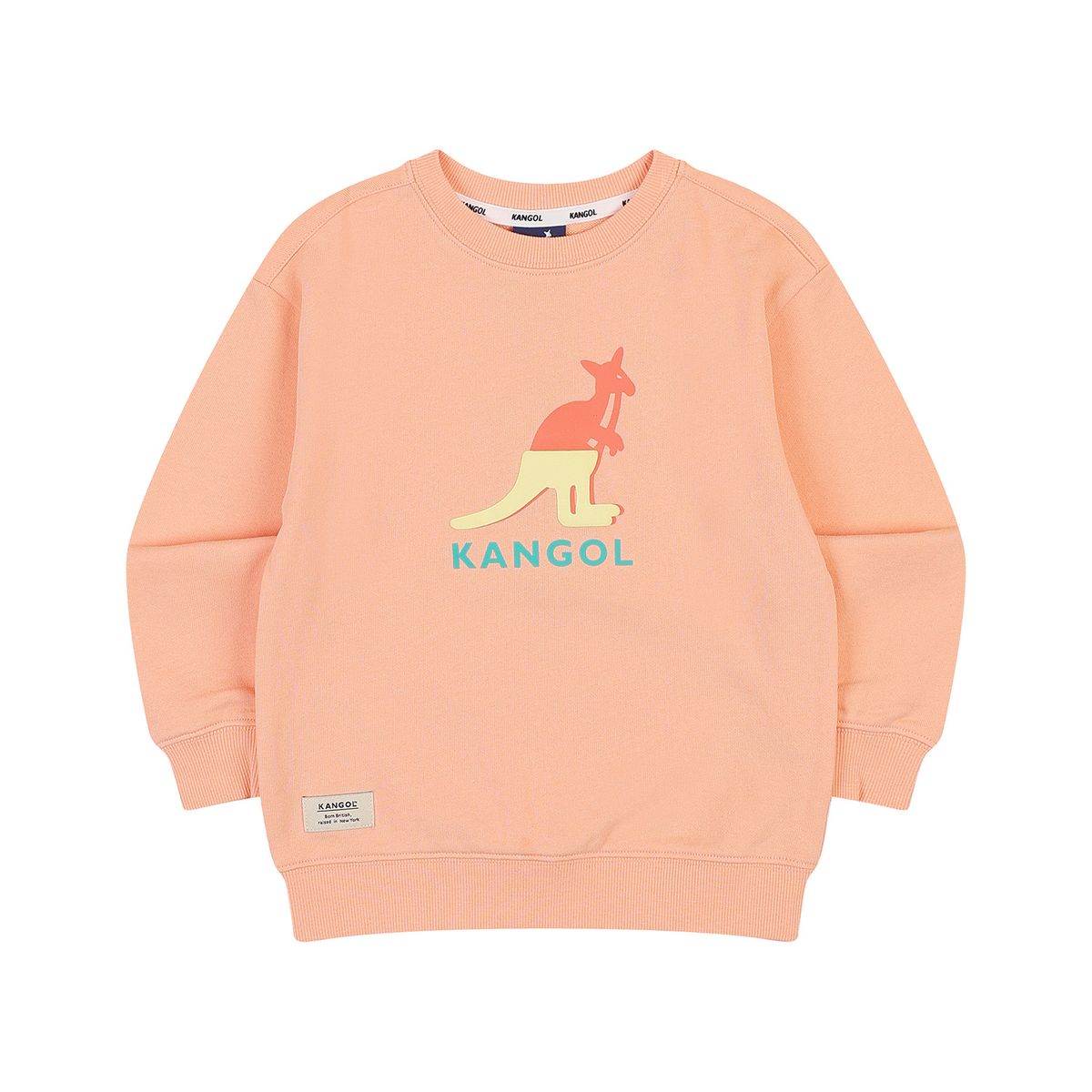 캉골키즈(KANGOL KIDS) 빅 로고 포인트 스웻셔츠 RA 0006 코랄