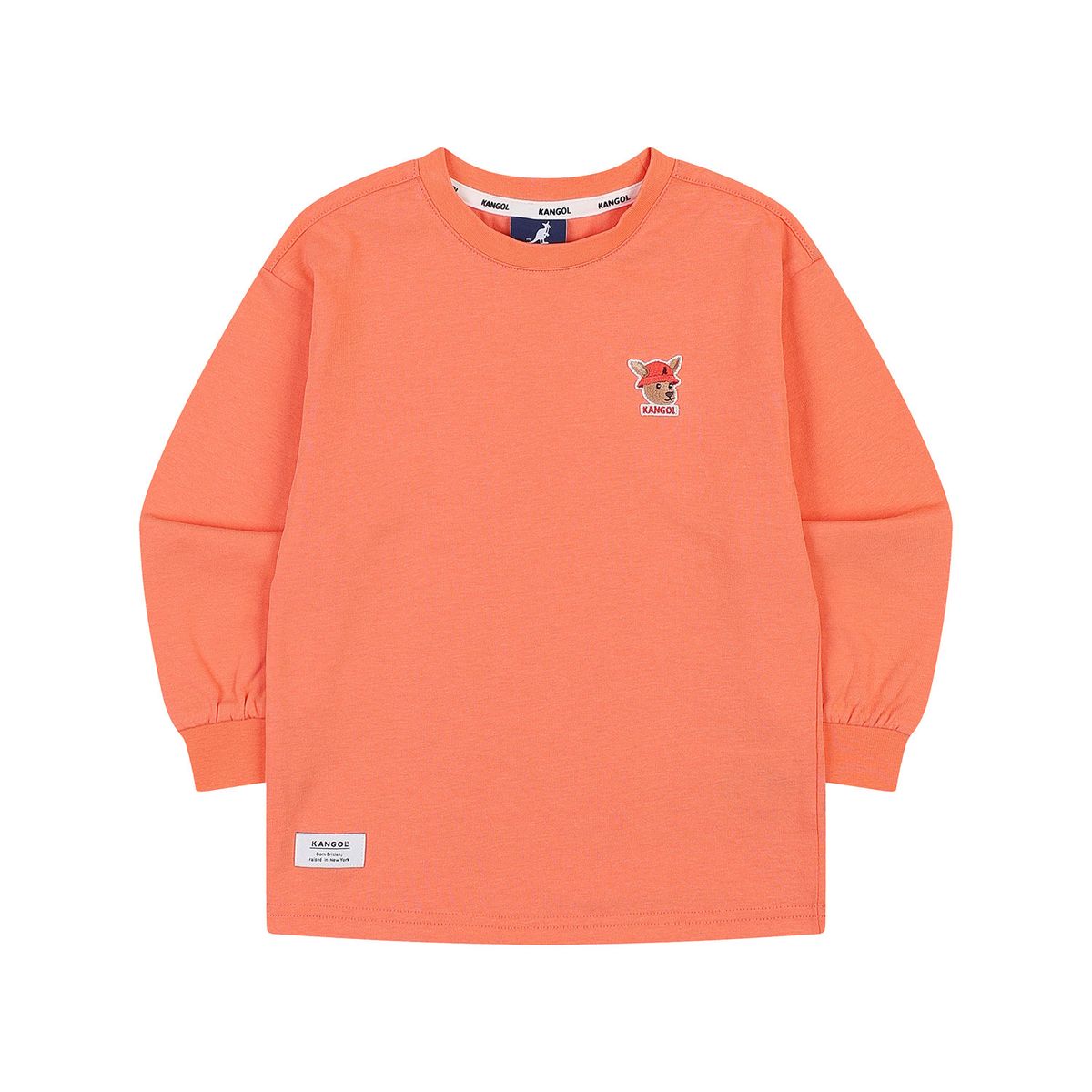 캉골키즈(KANGOL KIDS) 루 심볼 롱슬리브 티셔츠 RA 0003 오렌지