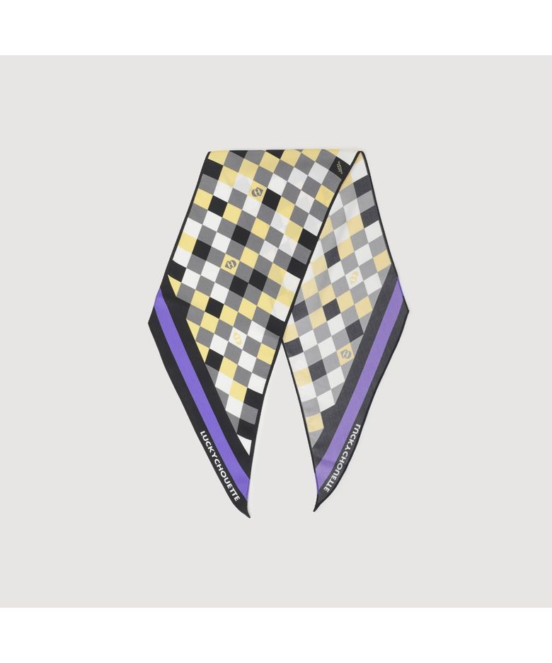 Check Twilly Scarf (yellow) LXAJM25120YEX