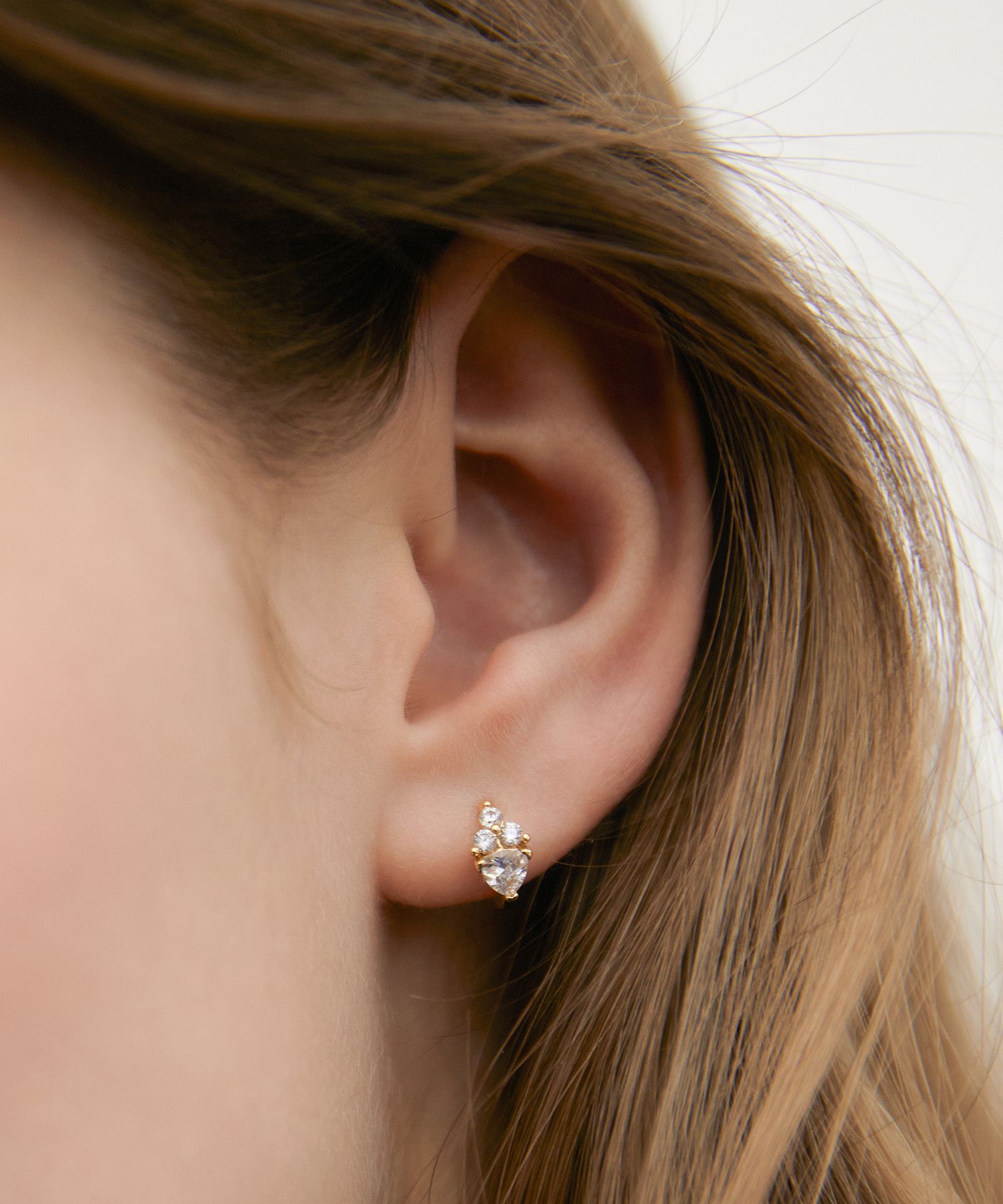 MUSINSA | TATIANA (Silver 925) Dewey Blossom Hoop Earrings