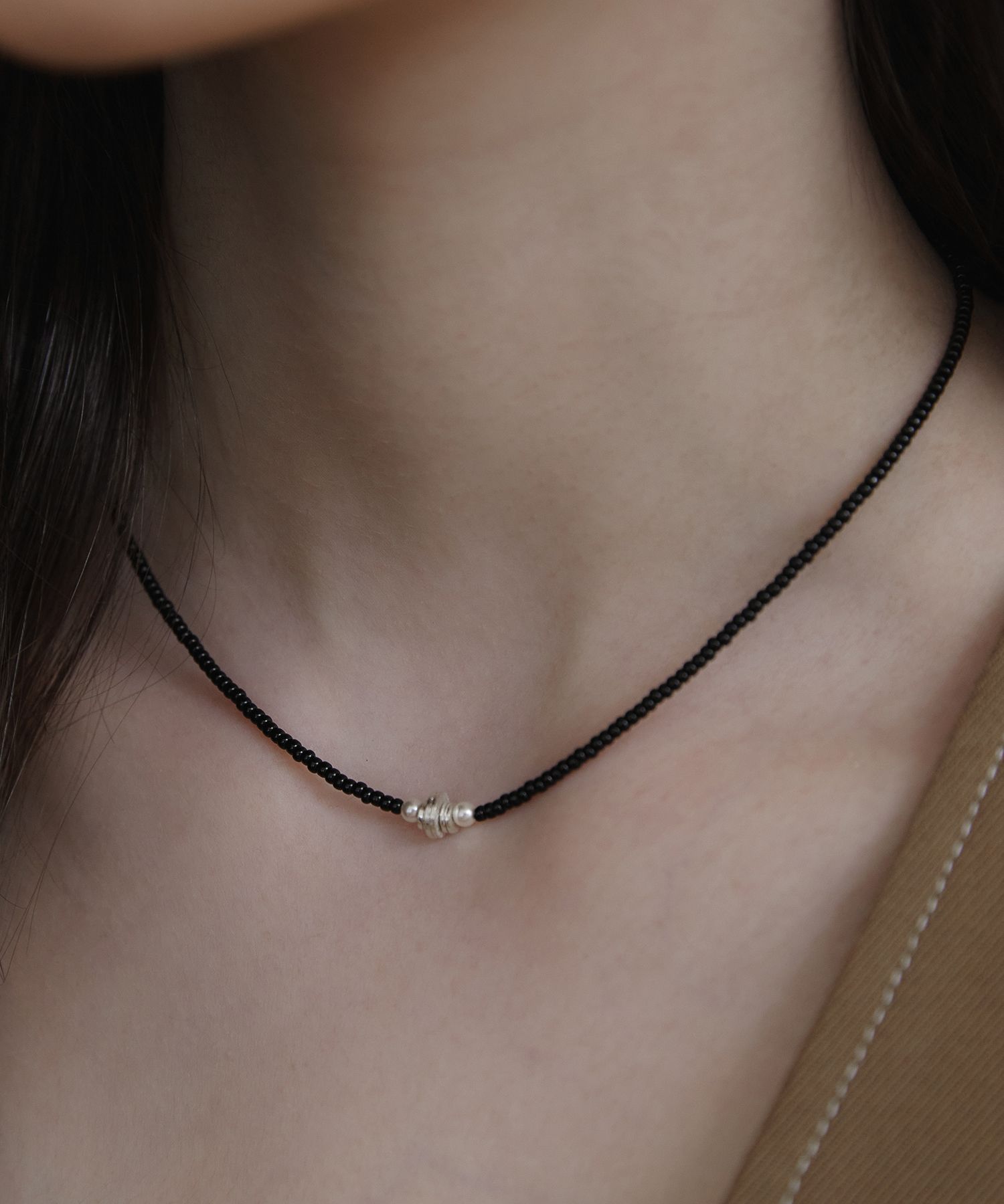 【TATIANA】Blend Bead Necklace NZ2453〜ビーズネックレス MUSINSA | TATIANA (Silver 925) Blend Bead Necklace NZ2453