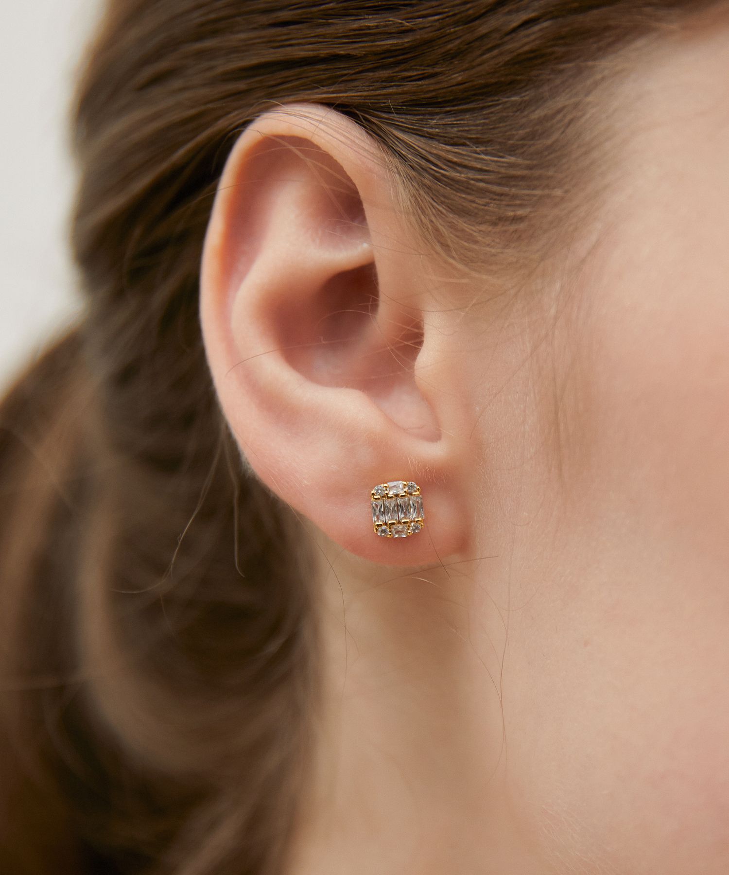 ☆TATIANA☆ Silver 925 Glint Box Earrings EC3150 MUSINSA | TATIANA (Silver 925) Glint Box Earrings EC3150