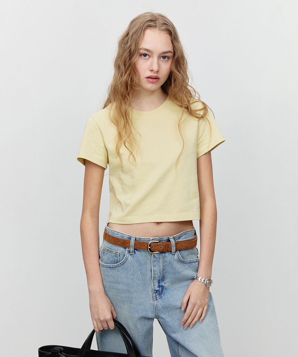 던스트(DUNST) D-BUCKLE SUEDE LEATHER BELT_UDBE5E209_CAMEL