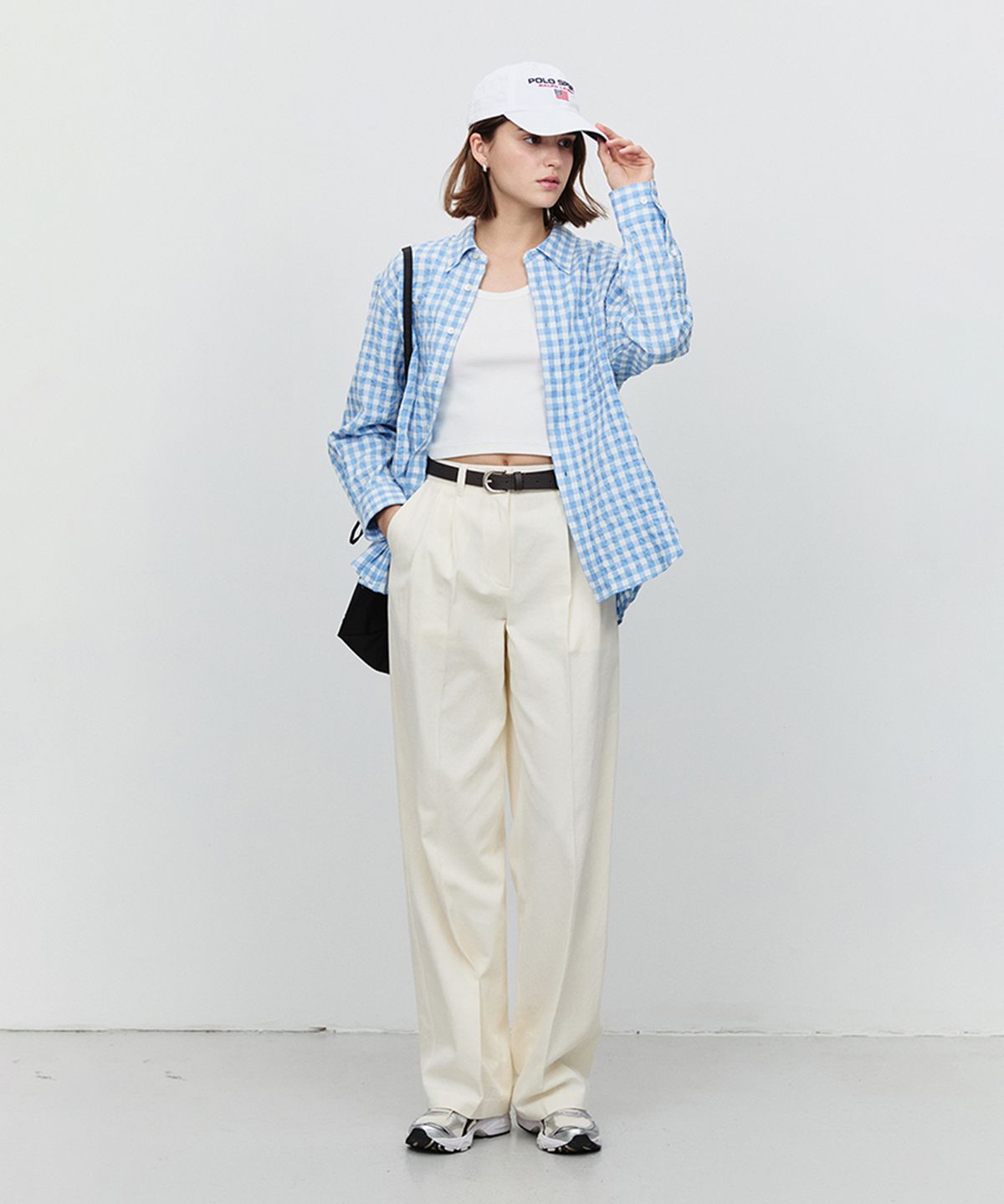 던스트(DUNST) DOUBLE PLEATED CHINO SLACKS_UDPA5A213_IVORY