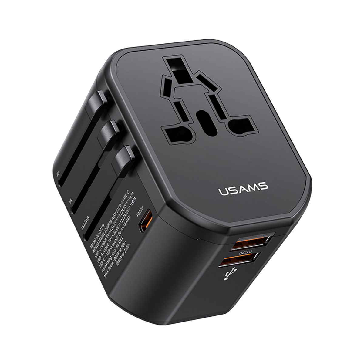 유삼스(USAMS) 20W 3포트 여행용 고속 멀티 충전기