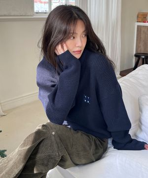 로고 와펜 하찌 니트_7COLORS