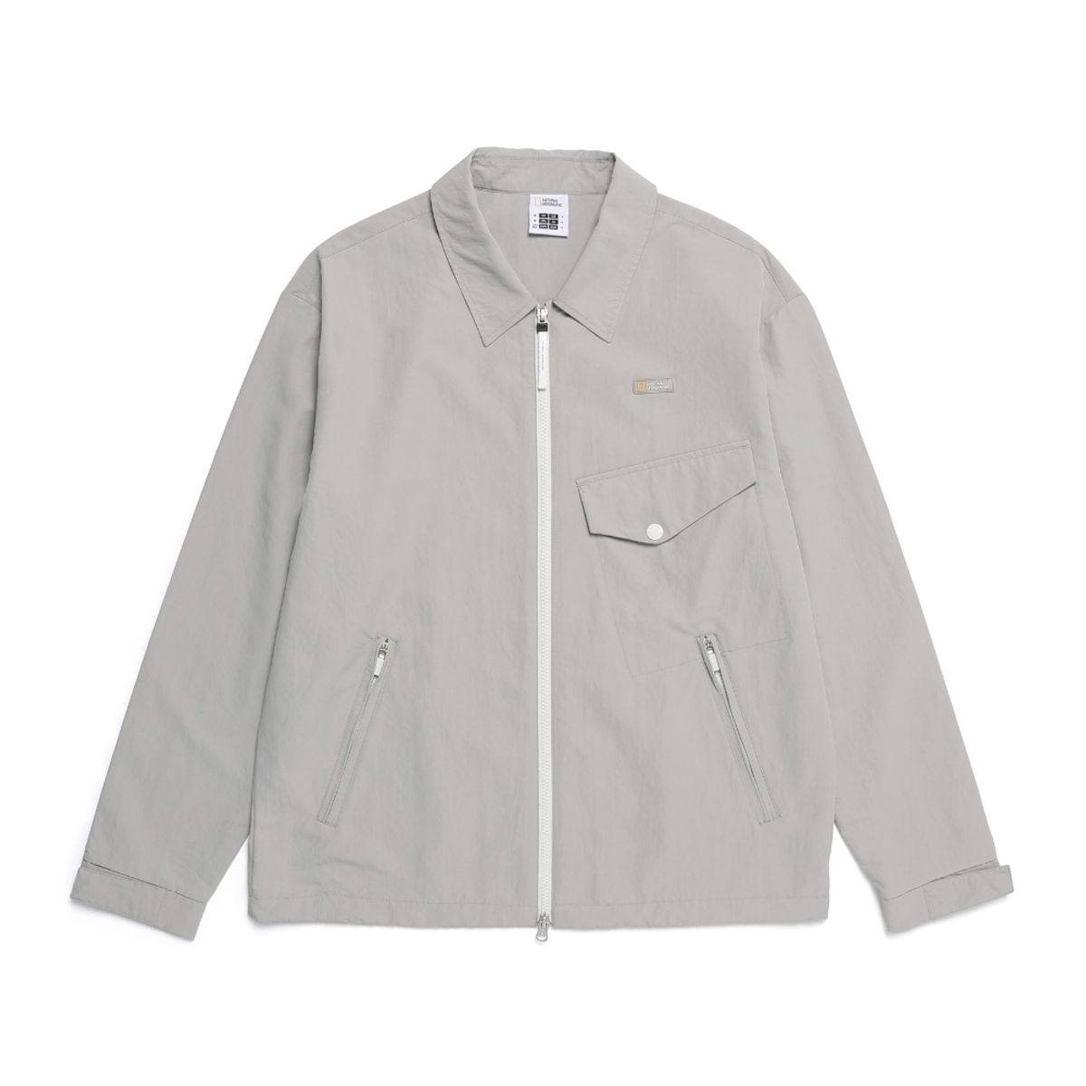 내셔널지오그래픽(NATIONALGEOGRAPHIC) N251UJP902 아웃포켓 집업 셔켓 MOURNING GREY