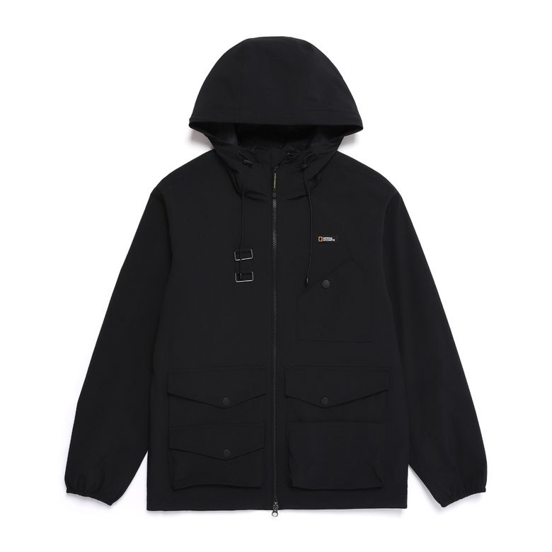 N251UJP901 멀티포켓 후드 마운틴 점퍼 CARBON BLACK