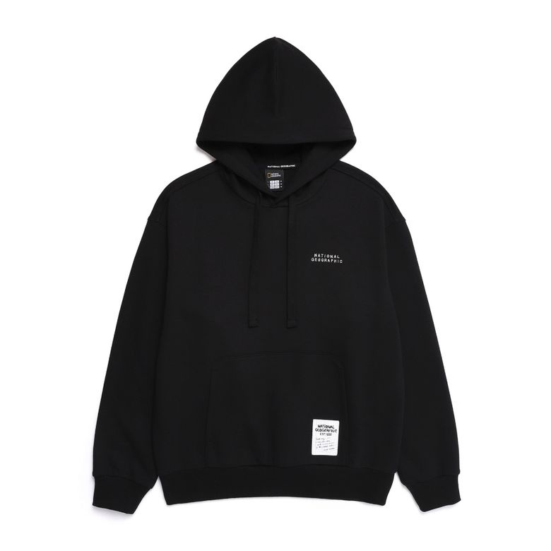 N251UHD901 라르가 세미오버핏 후드티셔츠 CARBON BLACK
