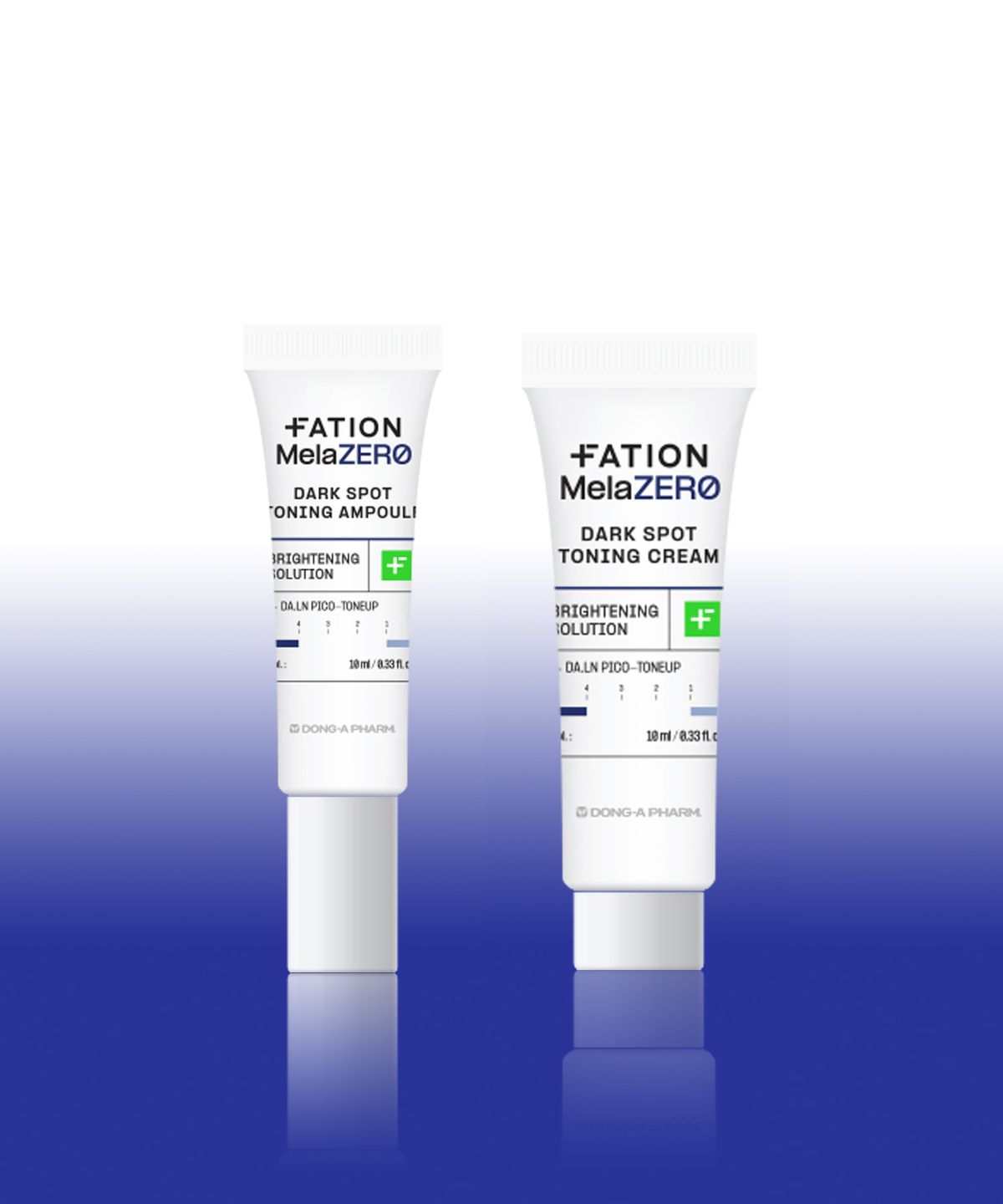 파티온(FATION) 멜라제로 기미잡티 토닝 2종 키트(앰플 10ml+크림 10ml)