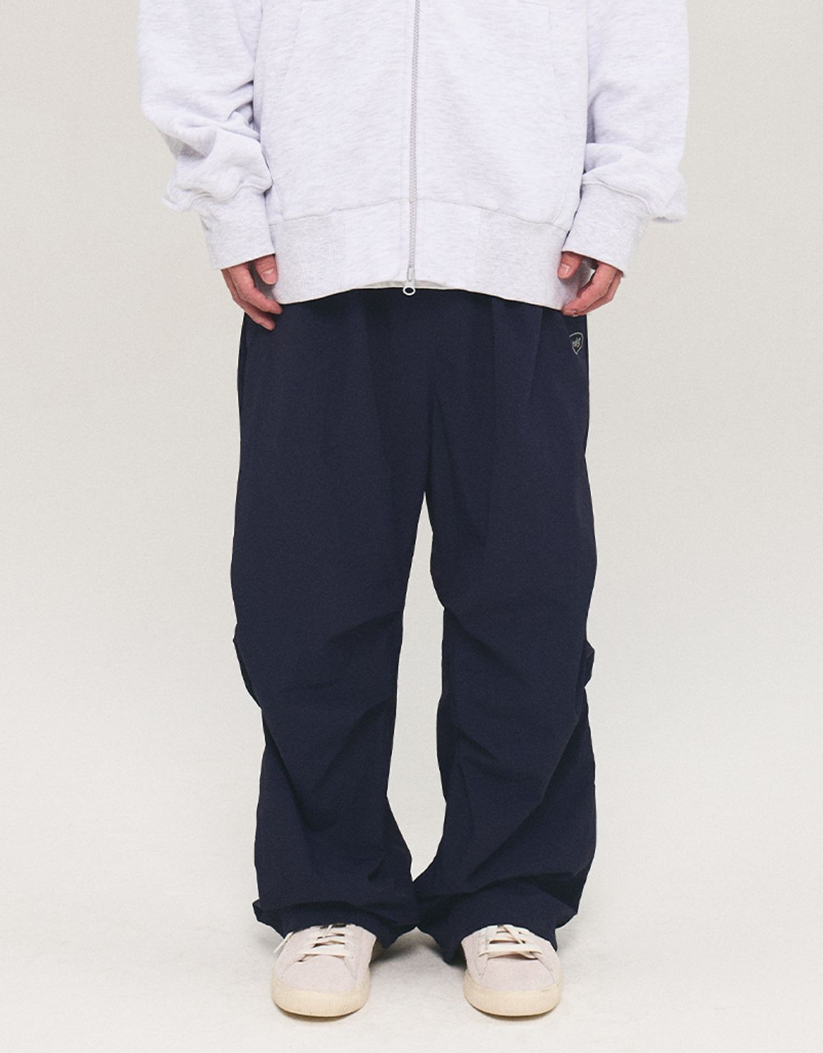 엠엠엘지(MMLG) [Mmlg] NYLON WIDE PANTS (NAVY)