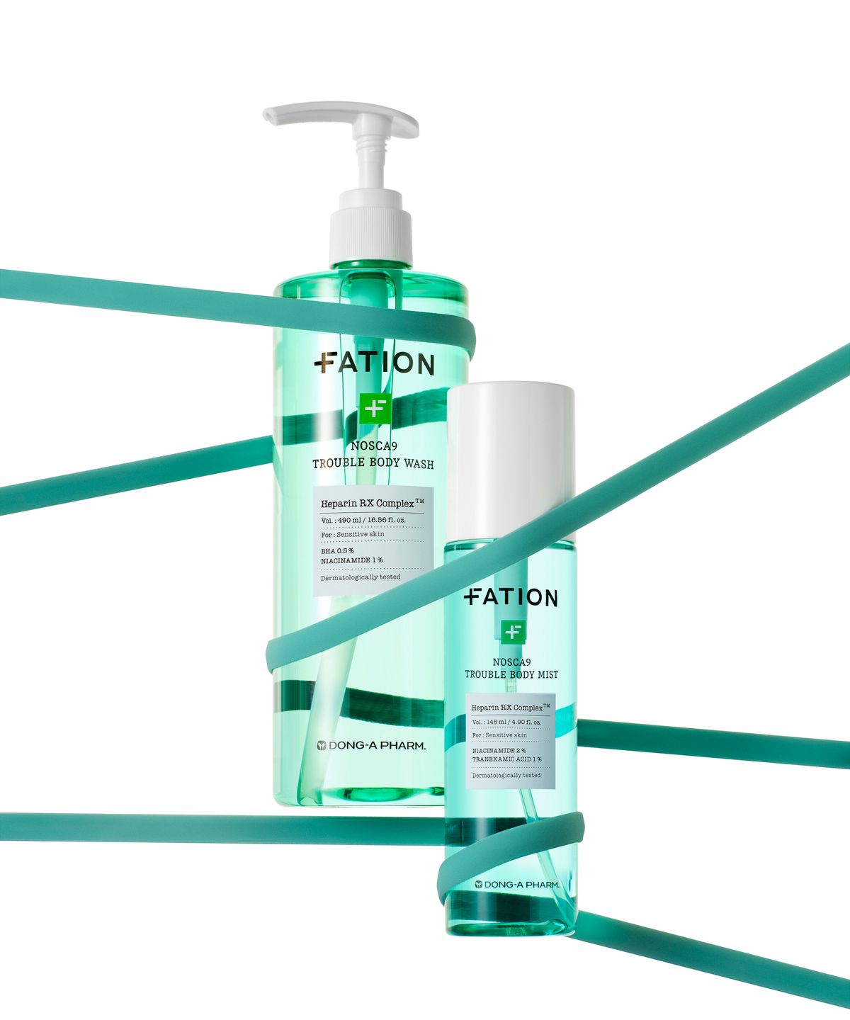 파티온(FATION) 노스카나인 트러블 바디 2종 세트(워시 490ml+미스트 145ml)