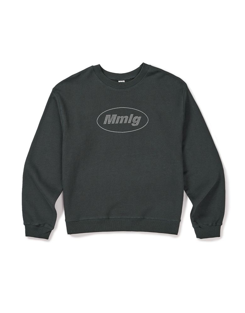 [Mmlg] COLOR BUTTON SWEAT (SQUID BLACK)