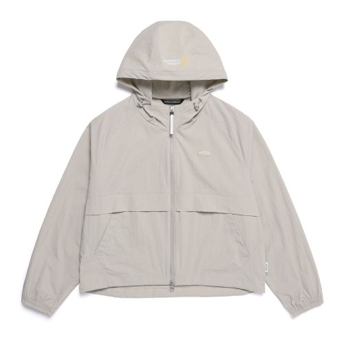 N251WFT980 여성 시그너스 우븐 후드 바람막이 MOURNING BEIGE