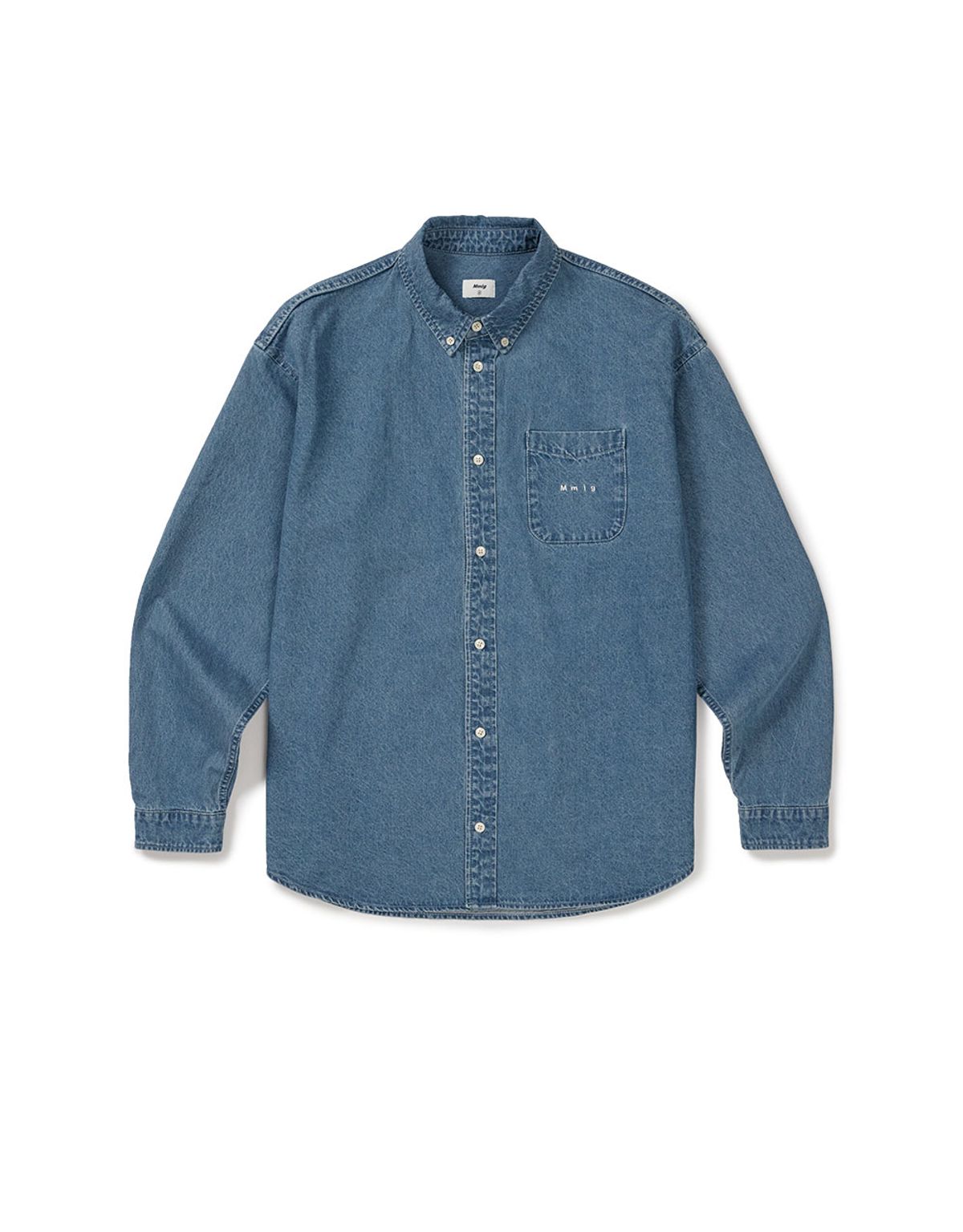 엠엠엘지(MMLG) [Mmlg] LABLE M DENIM SHIRTS (BLUE)