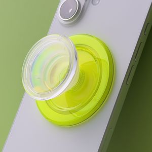 맥세이프 그립톡 홀더(아이폰 갤럭시 탈부착 자석 스마트톡) PC1, Aurora Neon