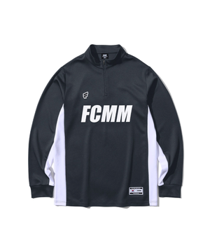 프로 빅로고 하프집업 - 차콜