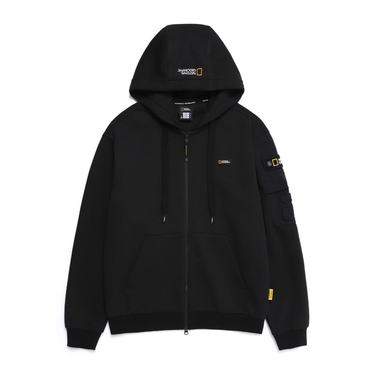 내셔널지오그래픽(NATIONALGEOGRAPHIC) N251UFT950 마게이 후드 풀집업 CARBON BLACK