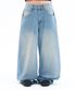OVERFIT STITCH DENIM PANTS LIGHT BLUE