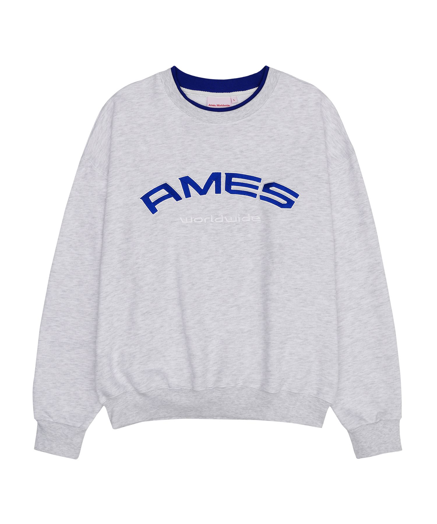★AMES-WORLDWIDE★LAYERED NECK SWEATSHIRT GREY★正規品/人気 MUSINSA | AMES-WORLDWIDE LAYERED NECK SWEATSHIRT GREY