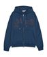 BIG TYPO HOODIE ZIP UP BLUE