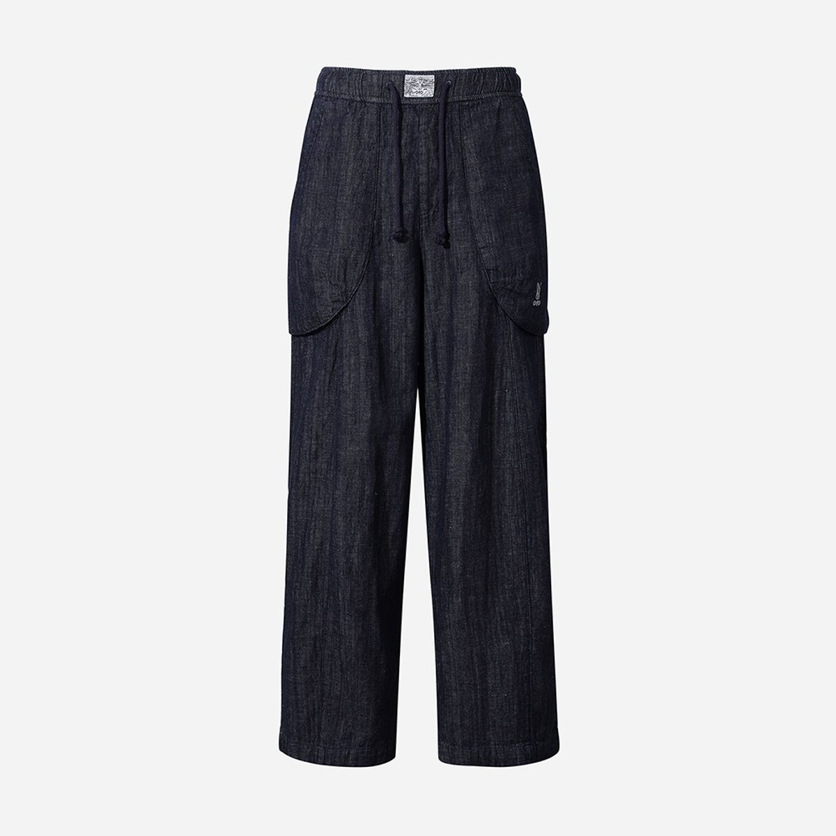 디오디(DOD) 린넨 데님 레빗 팬츠(유니) - DARK INDIGO