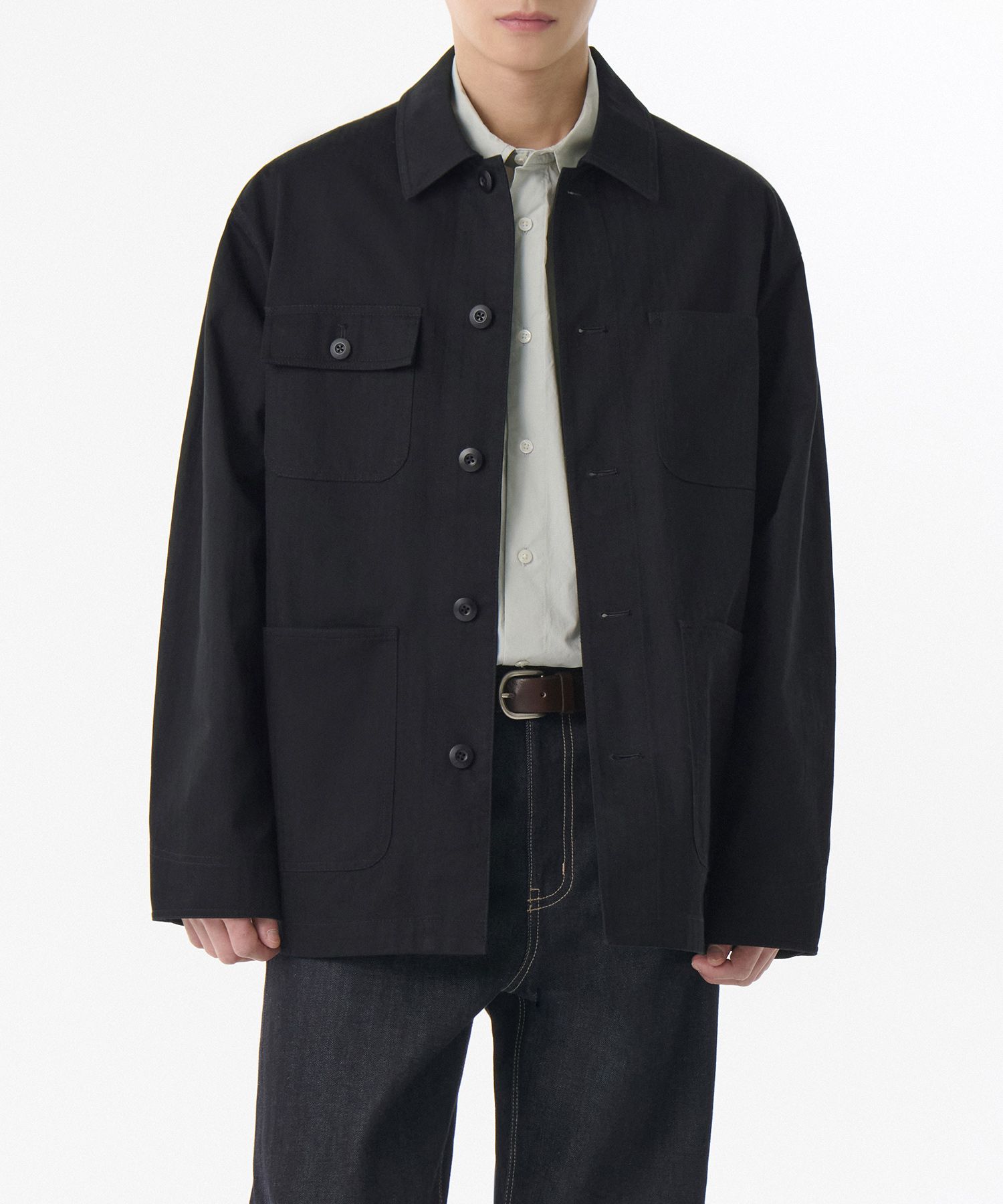 ブルゾン MUSINSA STANDARD Wool blend minimal blouson jacket black MMC MUSINSA | MUSINSA STANDARD DOWN SHORT PUFFER JACKET [IRON GRAY]