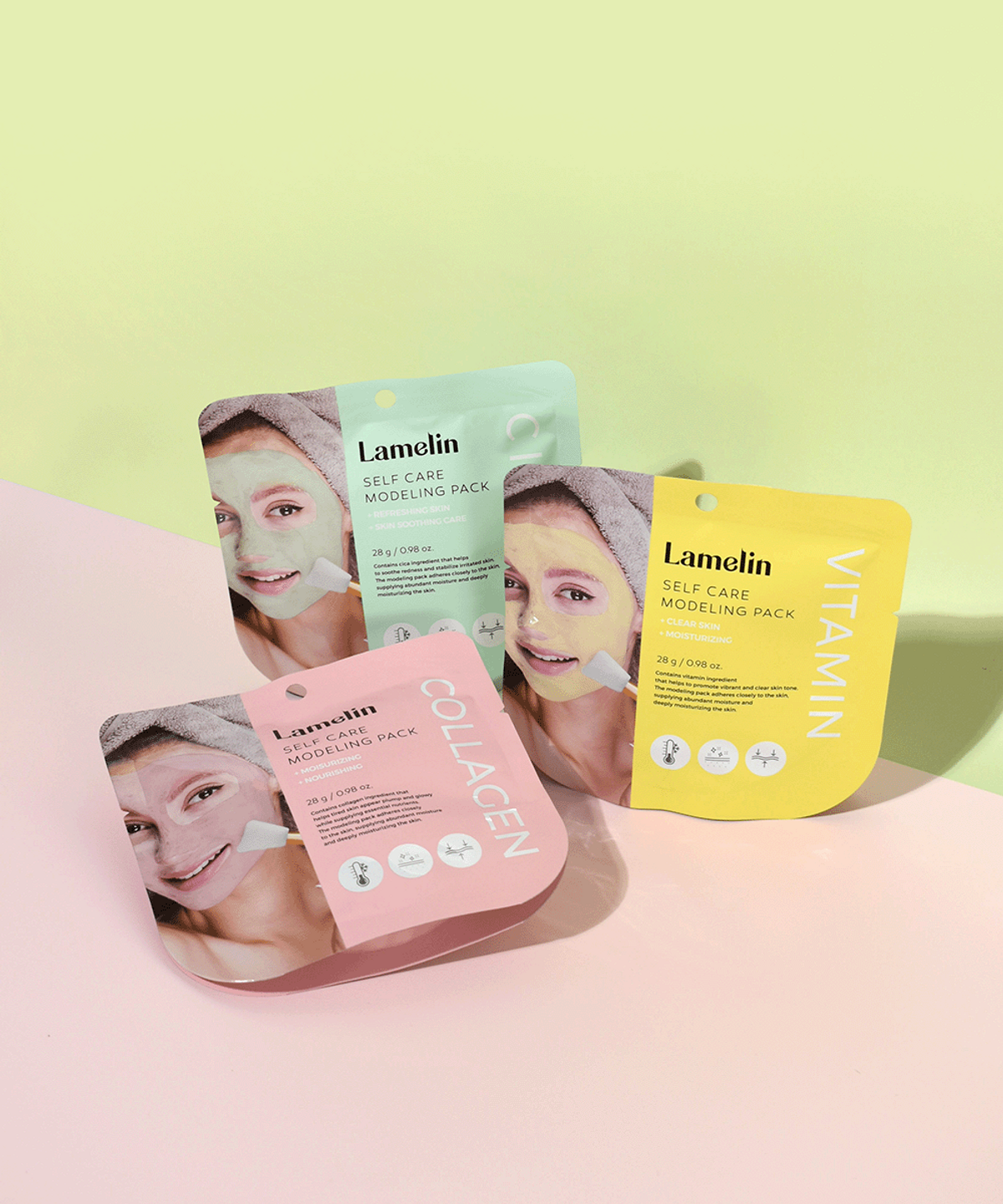 라멜린(LAMELIN) 라멜린 셀프케어 모델링팩 3종 세트