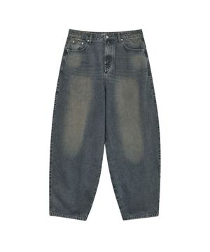 87-STAN047 벌룬핏 워싱 와이드 데님팬츠 빈티지인디고