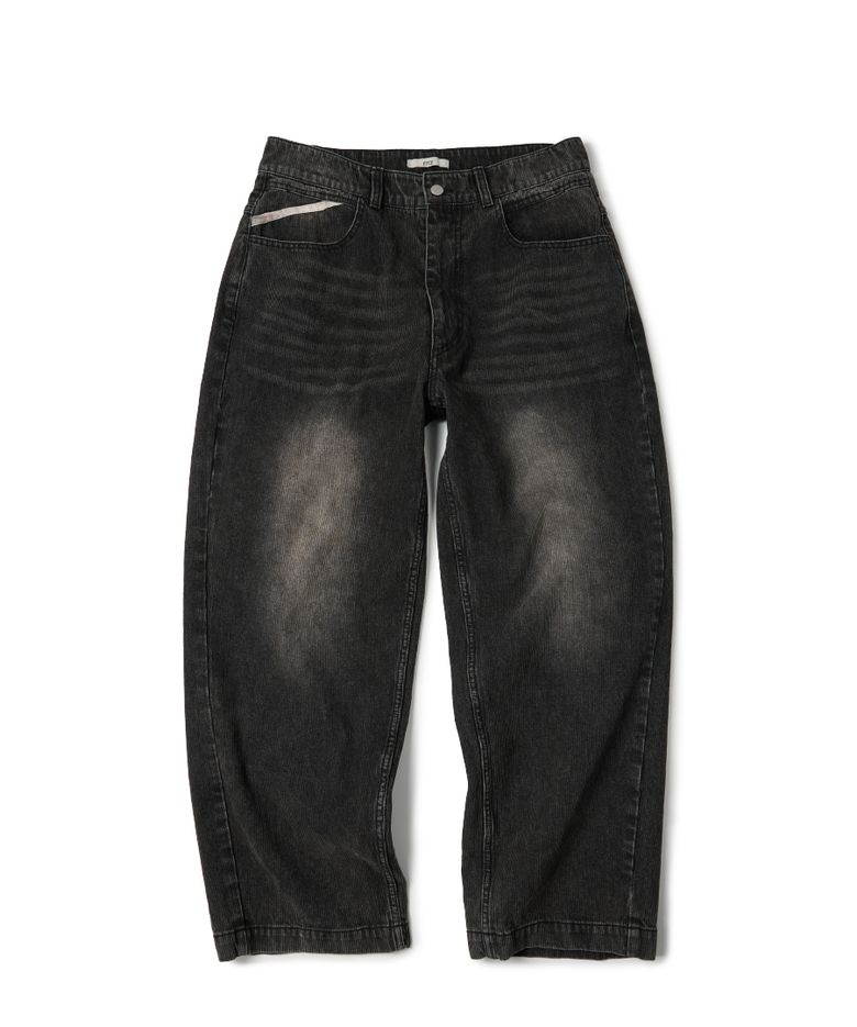 SNAKE BONE WASHED DENIM PANTS (GRAY)