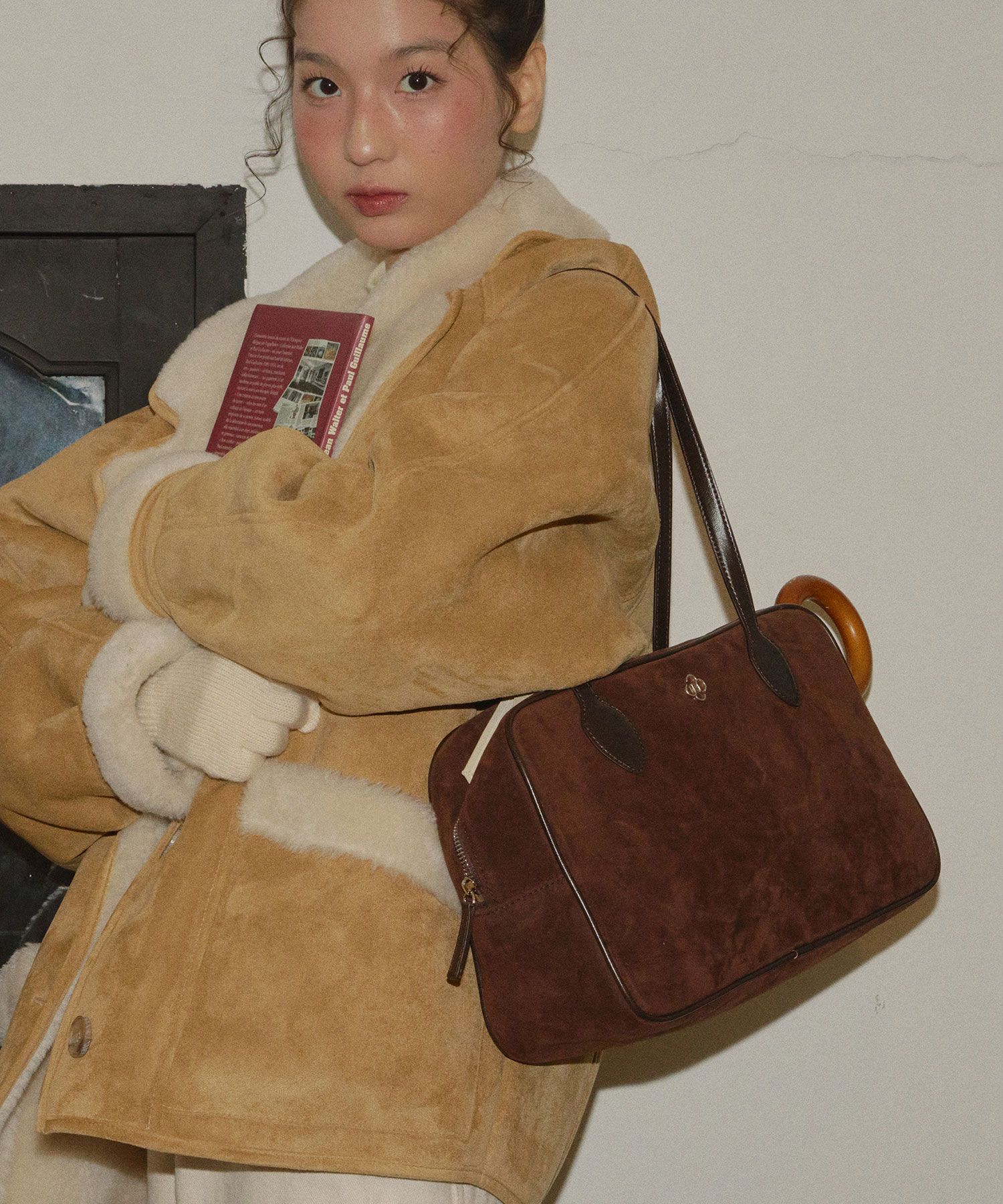 ショルダーバッグ・ポシェット HEEARI Sage Suede Bag Sage Suede Bag_Brown MUSINSA公式 | HEEARI Sage Suede Square Bag_Brown
