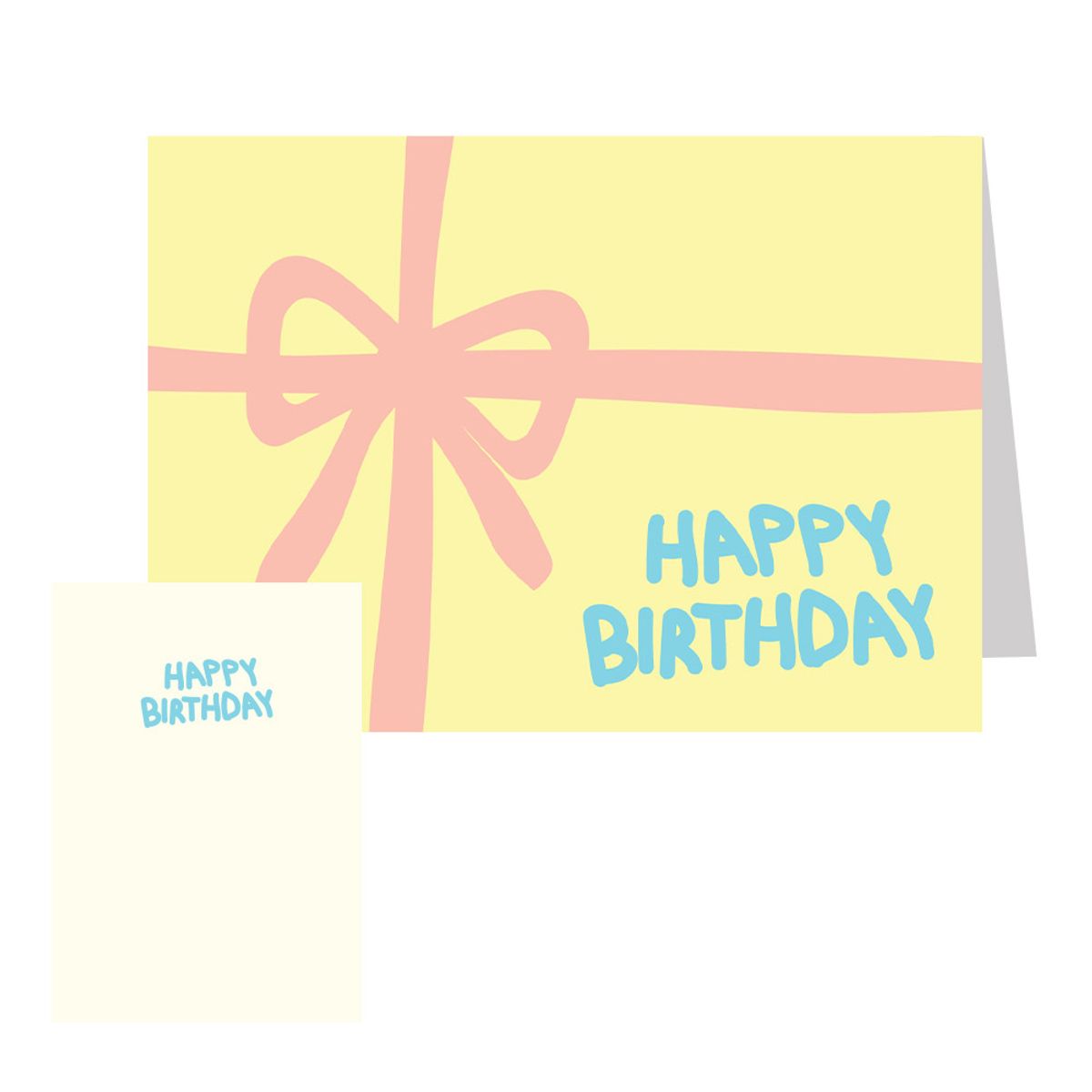 콩주편지(KONGJUDESIGNS) 리본 생일 카드