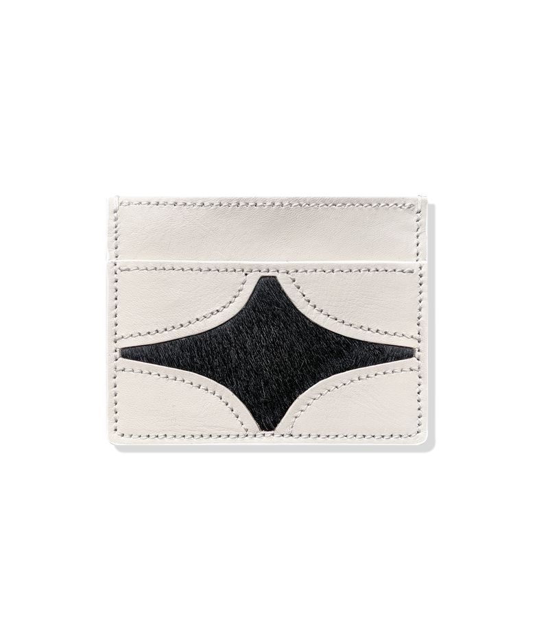 STING CARD WALLET IVORY WHITE (BK FUR)