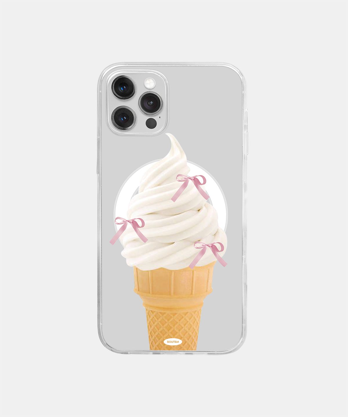 소유템(SOUTEM) [Magsafe] Lazy Day Pink Phone Case_Clear