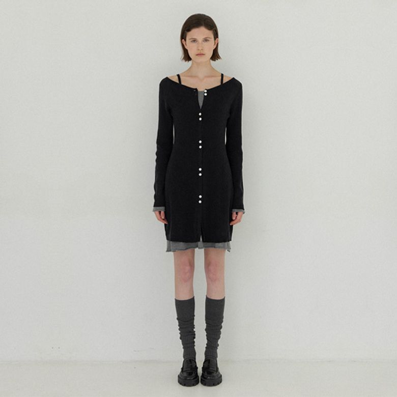 TALLI LAYERED KNIT DRESS(Z-OP-6226)
