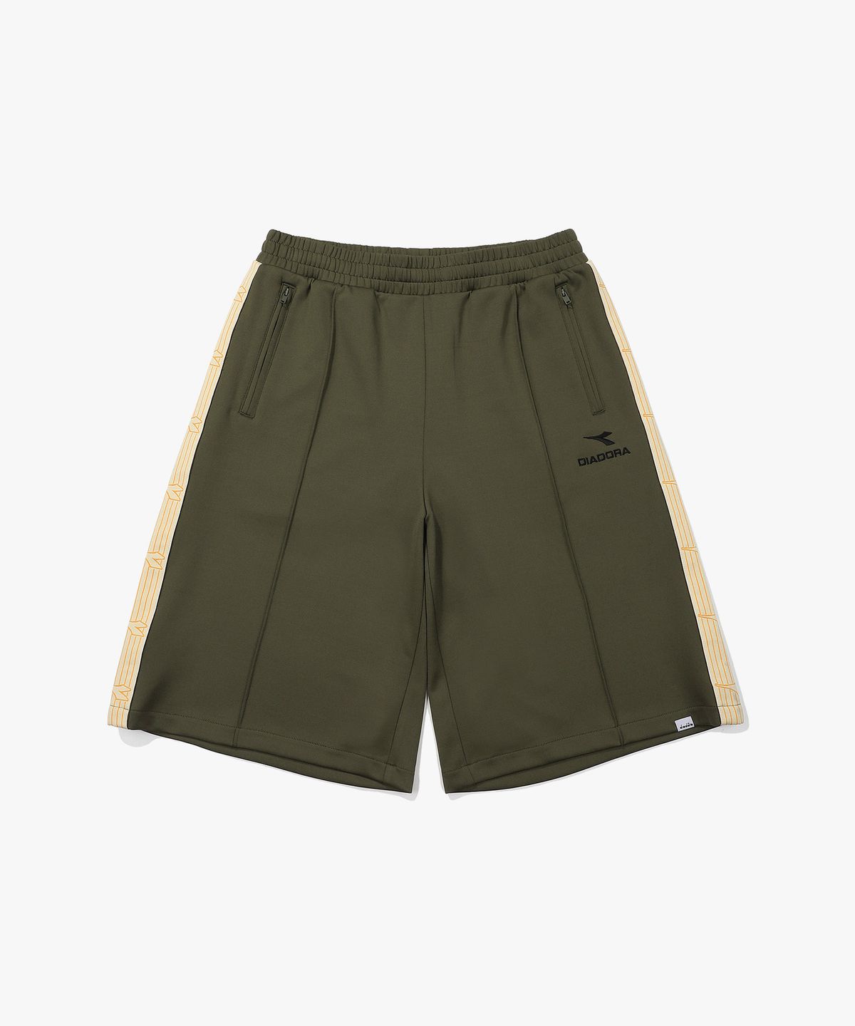 디아도라(diadora) 레거시 저지 트랙 버뮤다 팬츠 OLIVE
