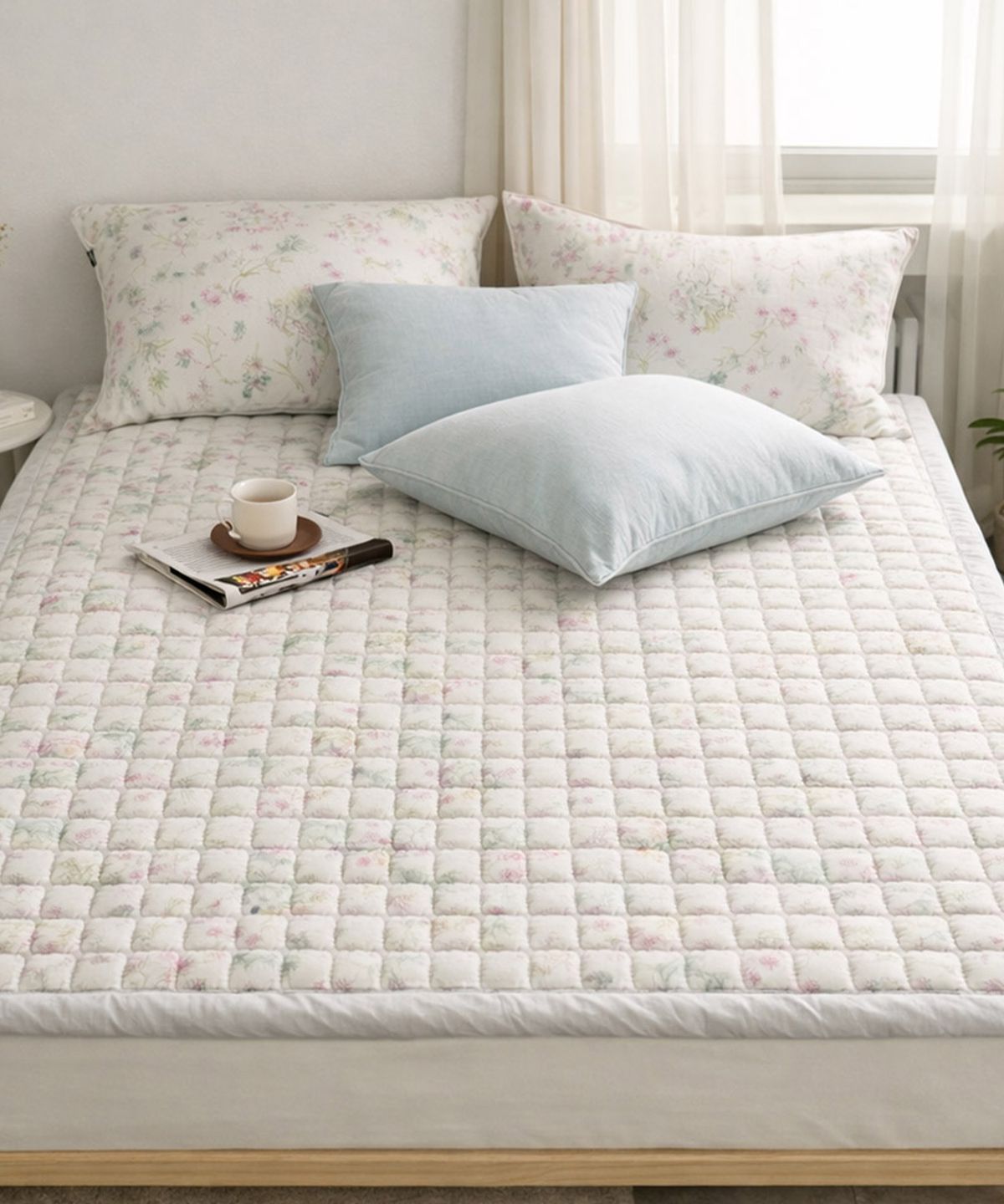 샤이닝홈(SHININGHOME) 아밍 아델리오 모달 고정밴드 침대패드 S/Q 2size 2컬러