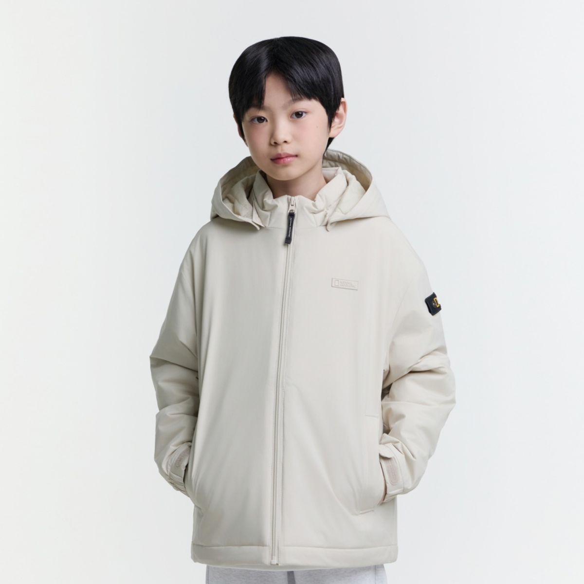 내셔널지오그래픽 키즈(NATIONAL GEOGRAPHIC KIDS) K251UPD910 베이직 패딩 점퍼 BEIGE