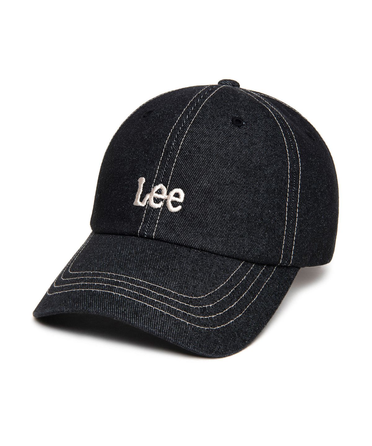 리(LEE) 스몰 트위치 로고 데님 볼캡 블랙 로우