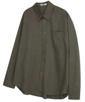 내추럴 워시드 60수 코튼 셔츠 [KHAKI]
