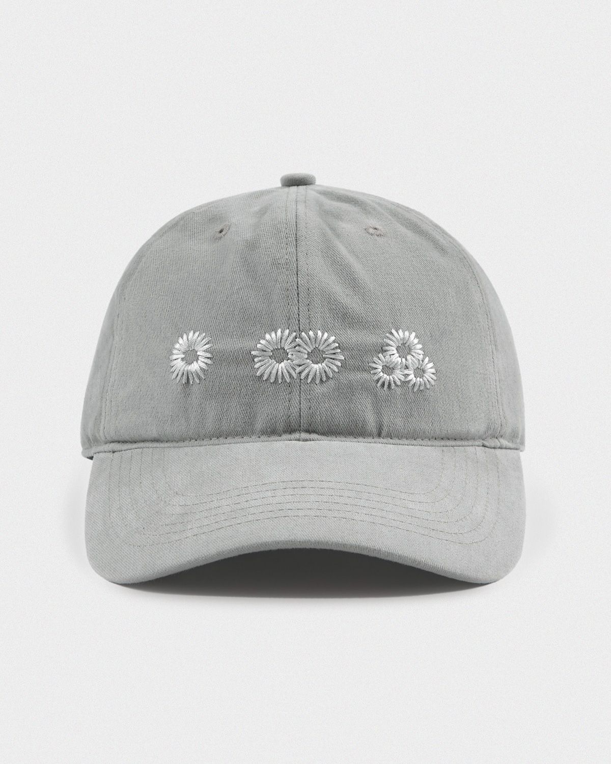 마이딥블루메모리즈(MY DEEP BLUE MEMORIES) Newvy Logo Peach Ball Cap (GREY)