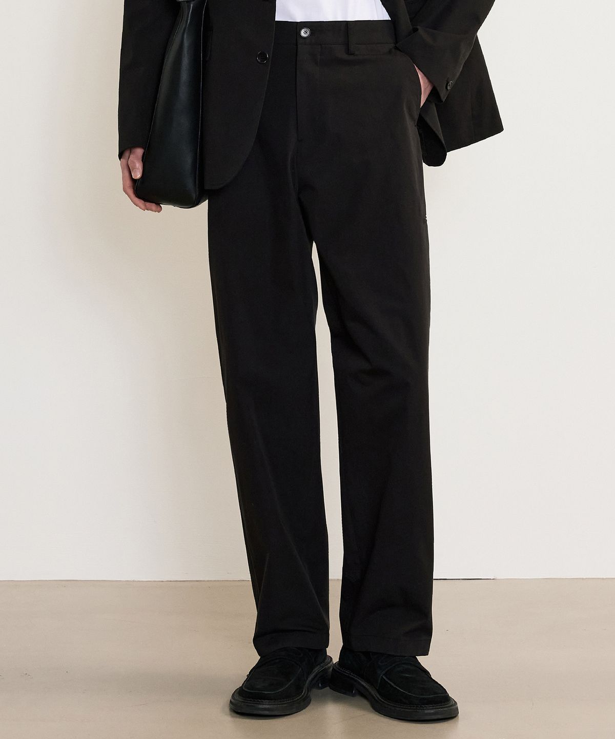 티엔지티(TNGT) Cotton Comfort Set-up Pants (Black) TNPA5E102BK