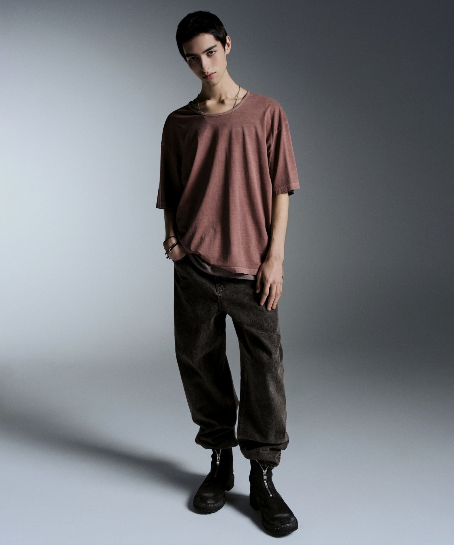 ★MUSINSA STANDARD★ Front destroyed wide denim pants washed MUSINSA | MUSINSA STANDARD Extra wide denim pants [washed black]