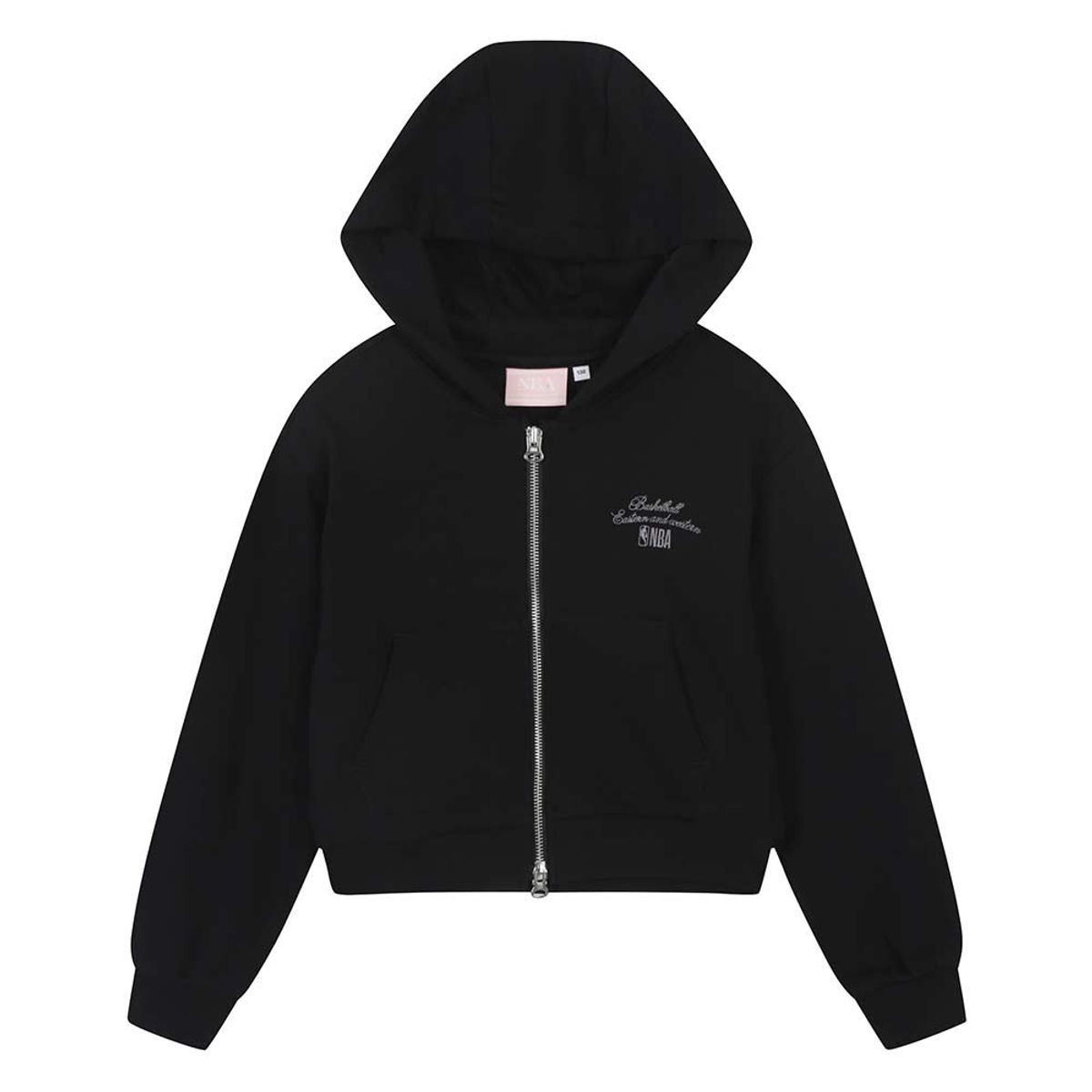 엔비에이 키즈(NBA KIDS) 여아 레터링포인트 후드집업(K251TJ640P 블랙