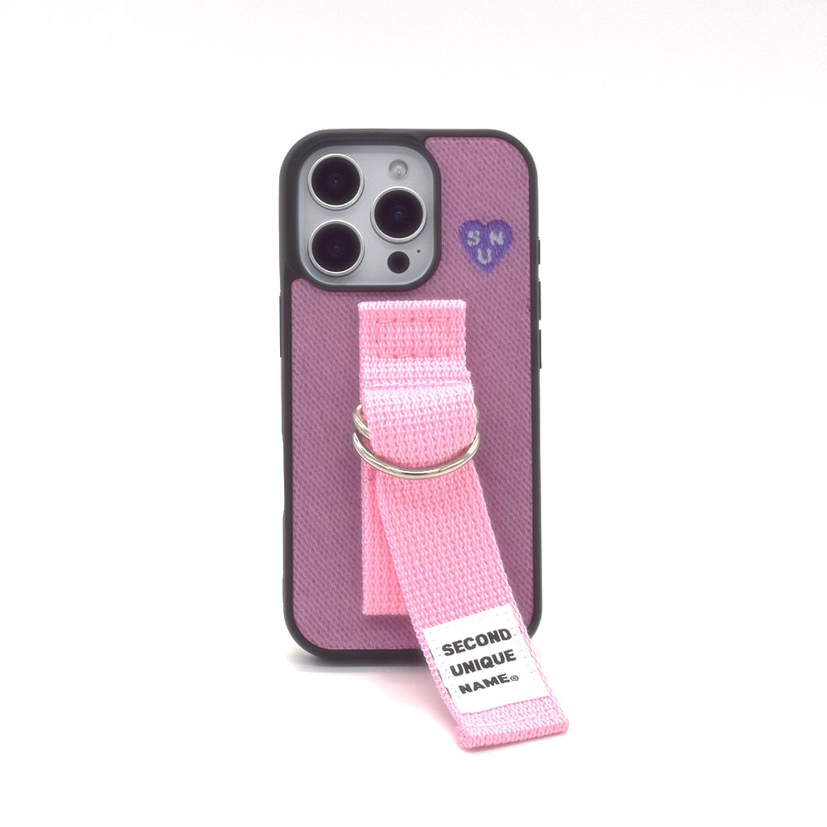 세컨드유니크네임(SECOND UNIQUE NAME) SUN CASE GLOSSY BELT LIGHT PINK