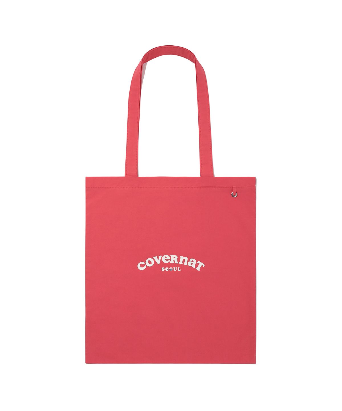 커버낫 우먼(COVERNAT WOMAN) 클로버하트 쿠퍼로고 서울 에코백 Red