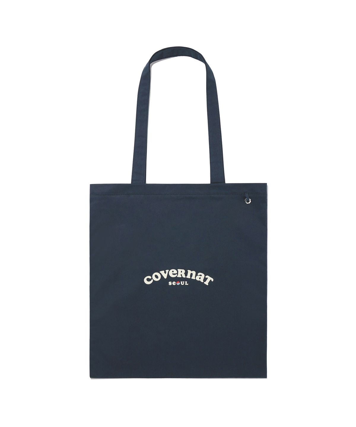 커버낫 우먼(COVERNAT WOMAN) 클로버하트 쿠퍼로고 서울 에코백 Navy
