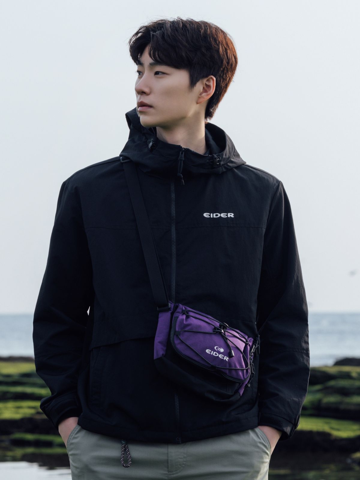 아이더(EIDER) GRAVITY (그래비티) 플립 크로스백_Purple