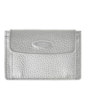 똑딱 똑딱 포켓 카드지갑 실버 [소가죽]